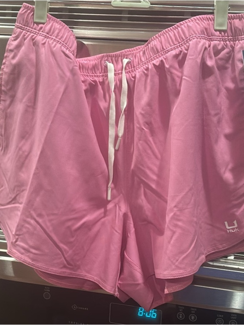 Huk Pink Athletic Drawstring Shorts